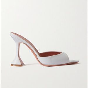 Amina Muaddi Satin Caroline Heels